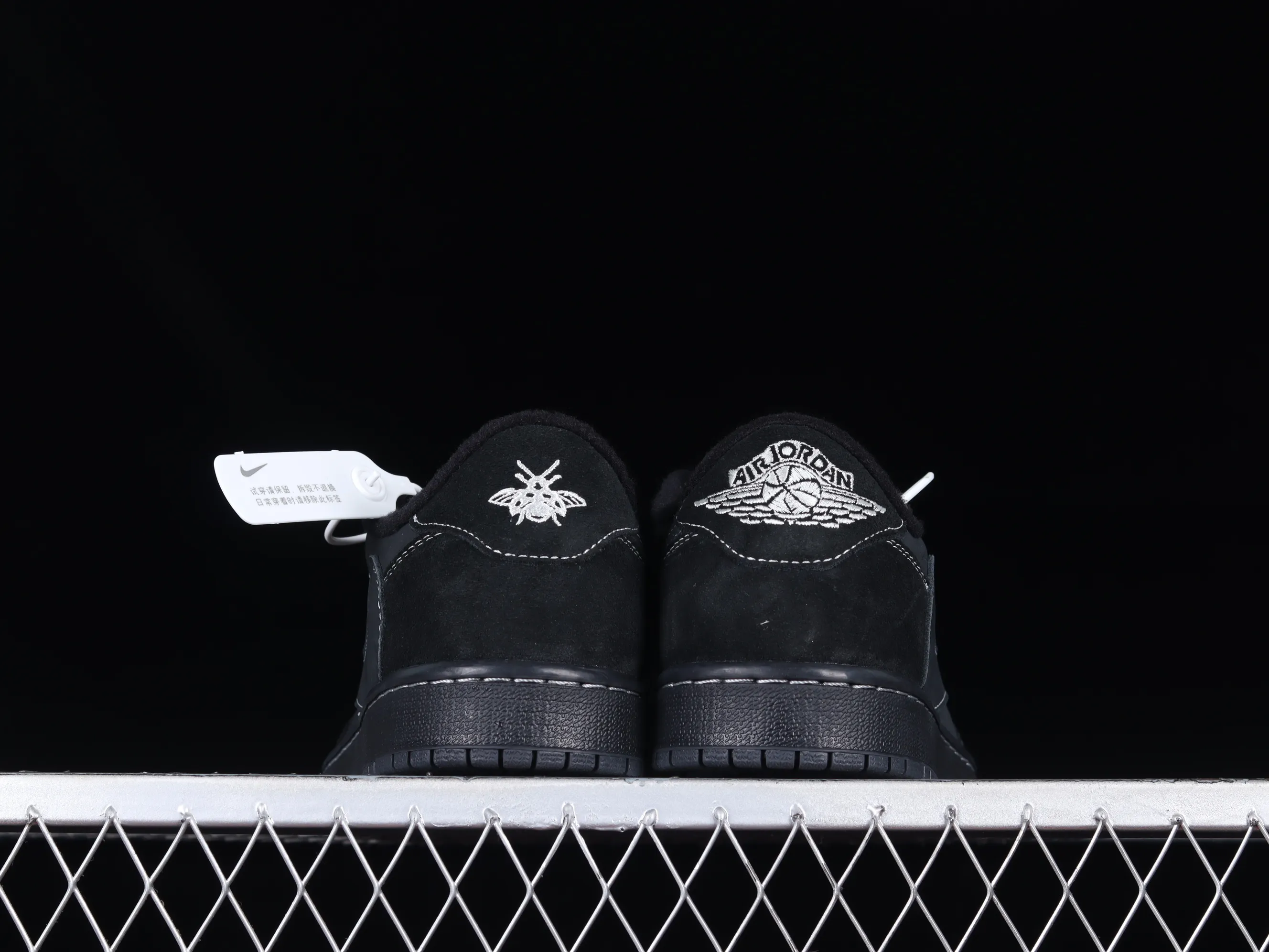 All categories Air Jordan Jordan series basketball shoes Air Jordan 1 Low Travis Scott x Air Jordan 1 Low OG "Triple Black" AJ1 Joe 1 Black Warrior Undercut DM7866-001